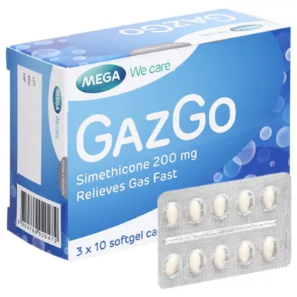 GOGAZ-200-MG-CAPSULES-RELIEVES GAS FAST, GUT HEALTH