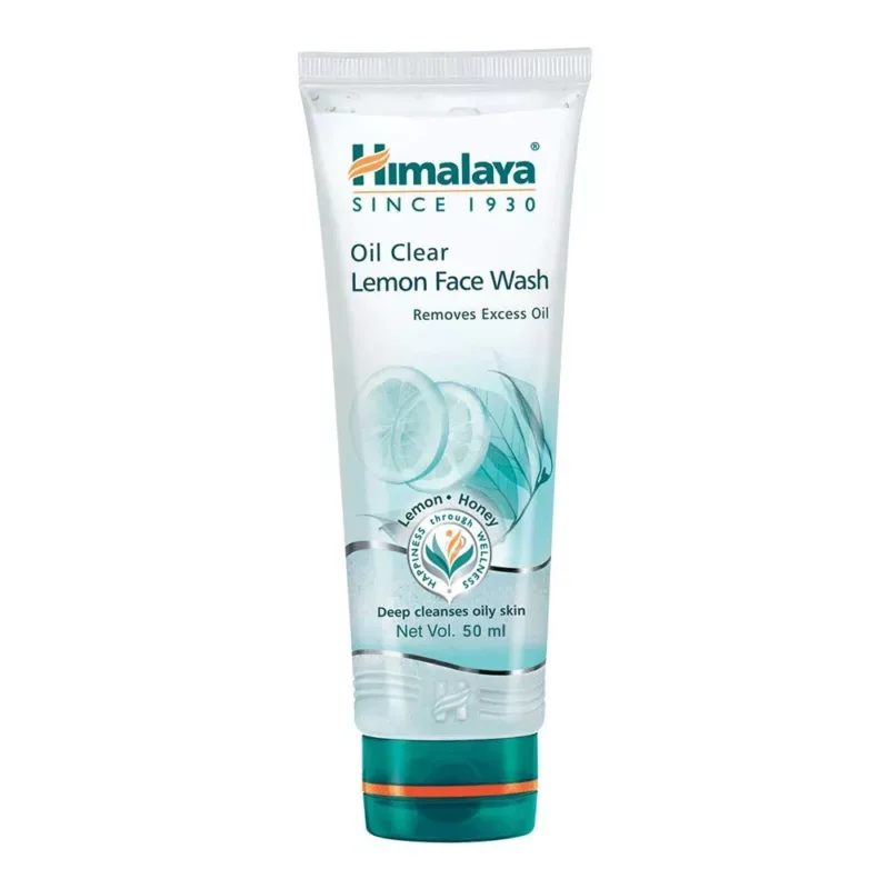 HIMALAYA-LEMON-FACE-WASH-50-ML. HERBAL CARE, SKINCARE, REMOVES EXCESS OIL