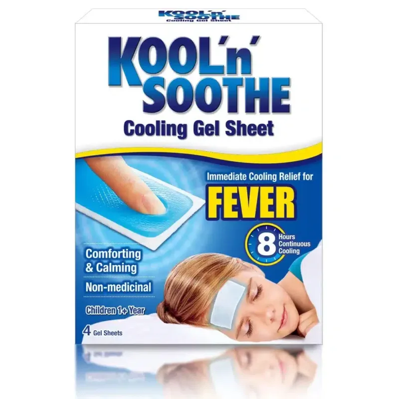 KOOL-N-SOOTHE-KIDS- COOLING GEL SHEET, FOR KID'S FEVER