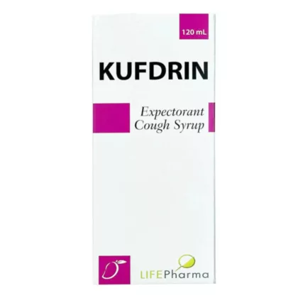 KUFDRIN-120-ML-BOTTLE-SYRUP, expectorant cough syrup