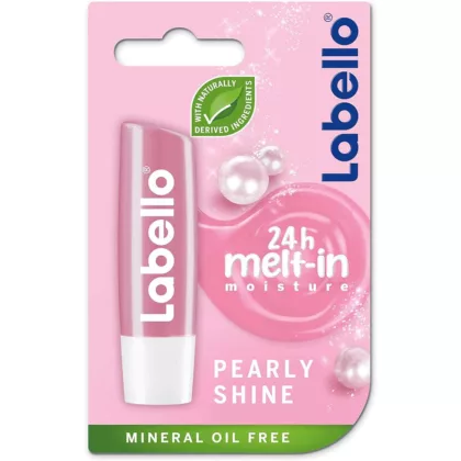 LABELLO-PEARLY-SHINE-LIP-BALM lip care, 24 hours melt-in moisture, mineral oil free