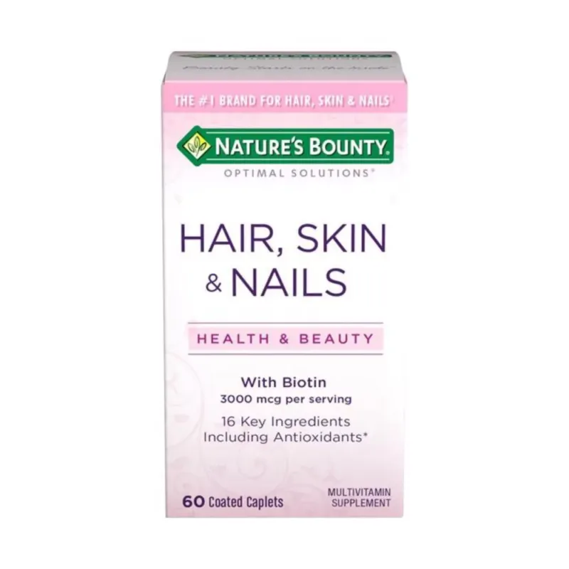 NATURE'S-BOUNTY-HAIR-SKIN-AND-NAILS-health and beauty, with biotin, including antioxidants