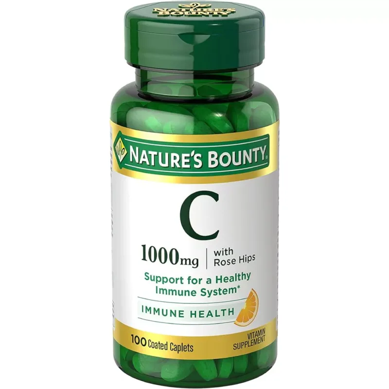 NATURE'S-BOUNTY-VITAMIN-C-1000-MG-support for a healthy immune system. immune health, vitamin supplement
