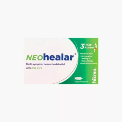 NEO-HEALAR-SUPPOSITORIES- RELIEVES PAIN, ACCELARATES HEALING OF HEMORRHOIDS, ANTI-INFLAMMATORY