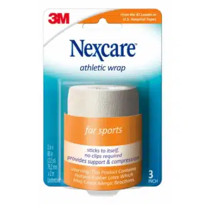 NEX-CARE-MGL-068-ATHLETIC-WRAP-WHITE. SPORTS INJURY, FIRST AID
