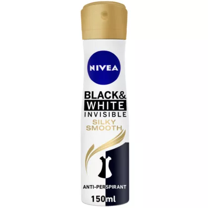 NIVEA-BLACK-WHITE-FEMALE-DEO-SPRAY-silky smooth, anti-perspirant