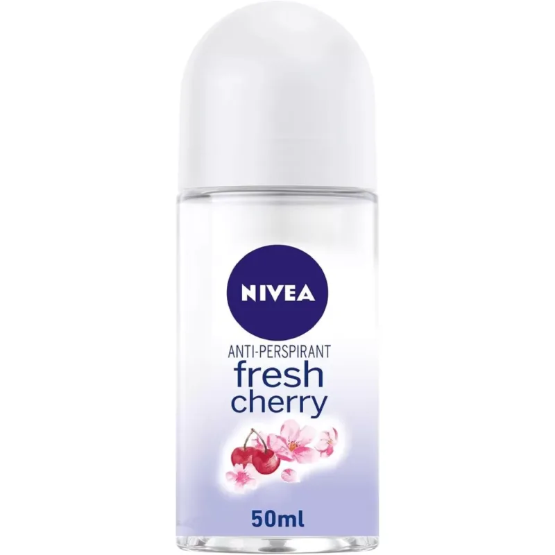 NIVEA-FRESH-CHERRY-ROLL-ON-50-ML. deodorant, anti-perspirant