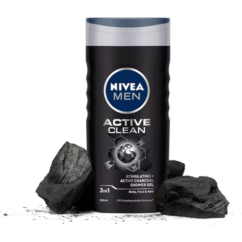 NIVEA-MEN-ACTIVE-CLEAN-SHOWER-GEL-stimulating activate charcoal shower gel