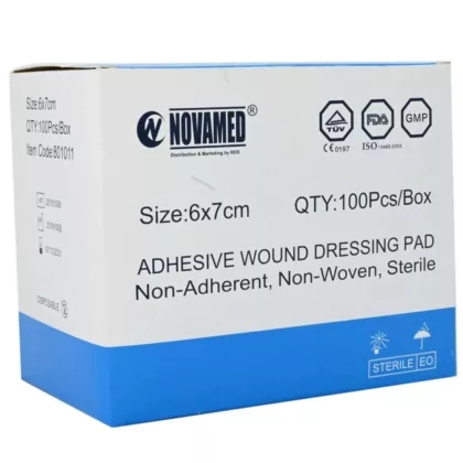 NOVAMED-SELF-ADHESIVE-6-7-100-S. FIRST AID WOUND DRESSING
