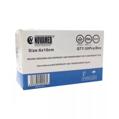 NOVAMED-WATER-PROOF-6-10-CM-50-S. FIRST AID WOUND DRESSING