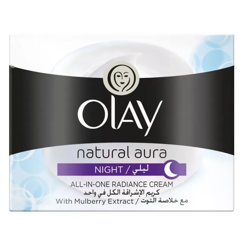 OLAY-NATURAL-AURA-NIGHT-CREAM-50-G. SKINCARE, ALL IN ONE RADIANCE CREAM