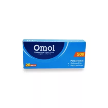 OMOL-TABLETS, PARACETAMOL, RELIEVE PAIN, REDUCES FEVER, ANALGESIC AND PAIN KILLER