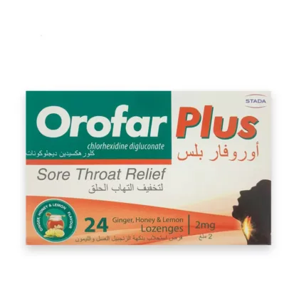 OROFAR-PLUS-GINGER-HONEY-LEMON-LOZENGES-SORE THROAT