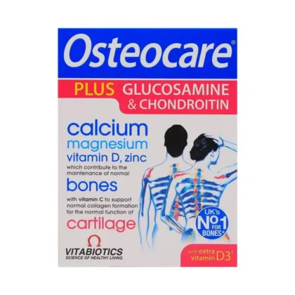 OSTEOCARE-GLUCOSAMINE-CHONDROITIN- CALCIUM MAGNESIUM, VITAMIN d AND ZINC, SUPPLEMENT AND VITAMINS, VITABIOTICS