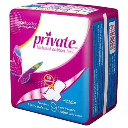 PRIVATE-FEMININE-PADS-SUPER-9- women health