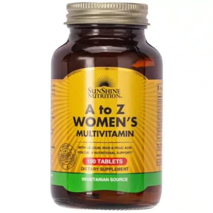 SUNSHINE-N-A-TO-Z-WOMEN'S-MULTI-VITAMIN-100-TAB, dietary supplement