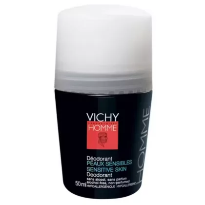 VICHY-HOMME-DEO-ROLL-ON-48-H-50-ML. deodorant, for sensitive skin