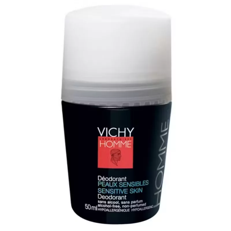 VICHY-HOMME-DEO-ROLL-ON-48-H-50-ML. deodorant, for sensitive skin