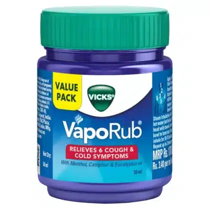 VICKS-VAPO-RUB-50-GM. relieve cough and cold symptoms