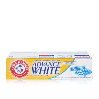 A&H ADVANCE WHITE BRILLIANT- tooth paste, dental care, mouth health arm and hammer