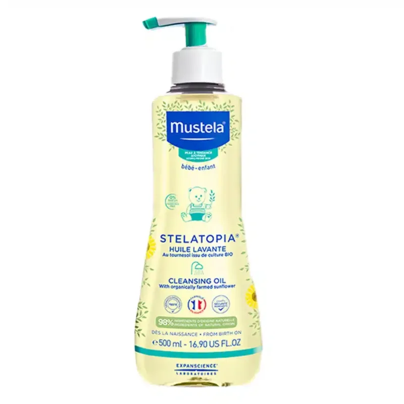 MUSTELA-CLEANSING-OIL-for babies, skincare