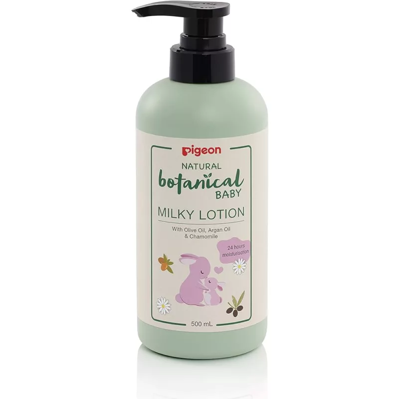 PIGEON-BOTANICAL-BABY-MILK-LOTION-skincare, skin care, for babies