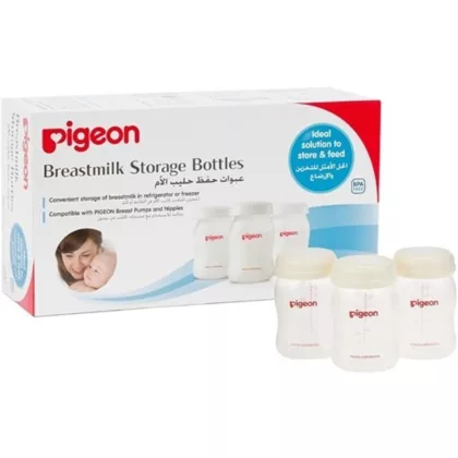 PIGEON-MILK-STORAGE-Bottles-3-PCS for breastfeeding moms