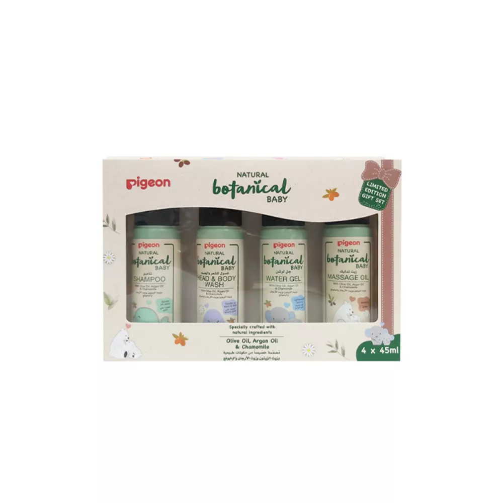 PIGEON-NATURAL-BOTANICAL-BABY-TRAVEL-SET. skin care for babies