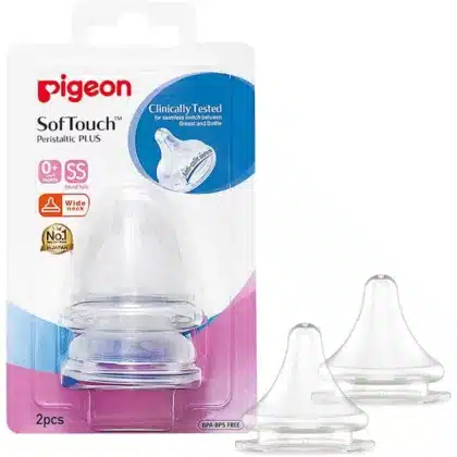 PIGEON-PERISTALTIC-PLUS-NIPPLES for baby's feeding