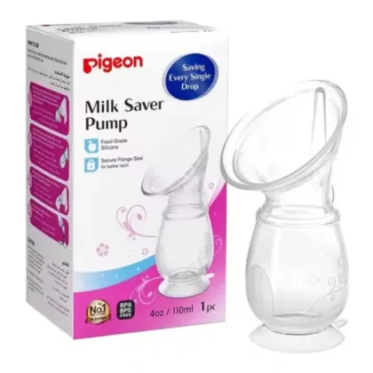 PIGEON-SILICONE-MILK-SAVER-PUMP. for breastfeeding moms