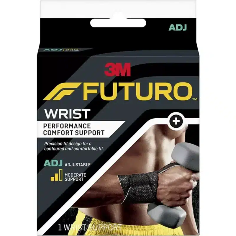 FUTURO-INFINIT -PECISION-FIT-WRIST-SUP-BLACK. performance comfort support