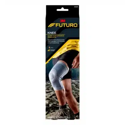 FUTURO-(R)-ACTIV-KNIT-KNEE-STABILIZER-S. sports injury