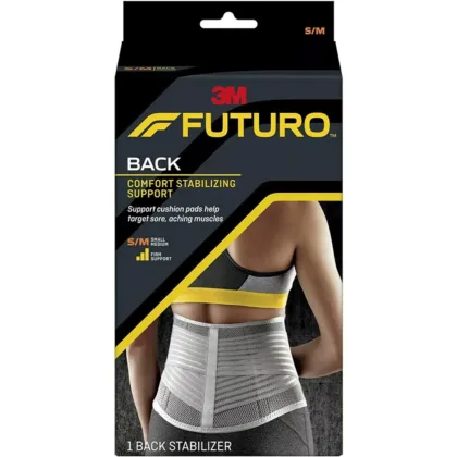 FUTURO-STABILIZING-BACK-SUPPORT-sports injury, comfort stabilizing support