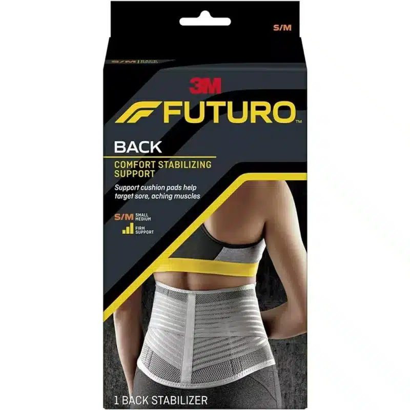 FUTURO-STABILIZING-BACK-SUPPORT-sports injury, comfort stabilizing support