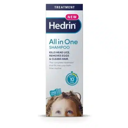HEDRIN-SHAMPOO-250-ML- baby care, all in one, kills head lice, removes eggs, and cleanse hair
