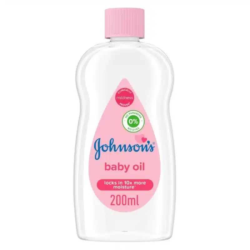 JOHNSON-BABY-OIL-baby skin care, moisturize