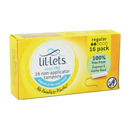 LILLETS-NON-APPLICATOR-TAMPONS-REGULAR-feminine care menstruation