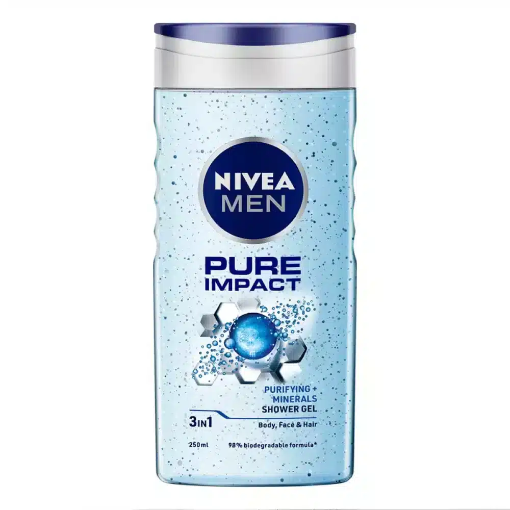 NIVEA-MEN-PURE-IMPACT-shower-GEL-purifying, skincare, skin care