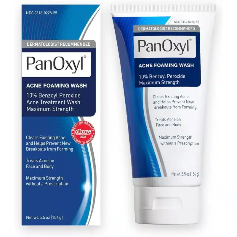 PANOXYL-ACNE-FOAMING-WASH. acne treatment wash, maximum strength