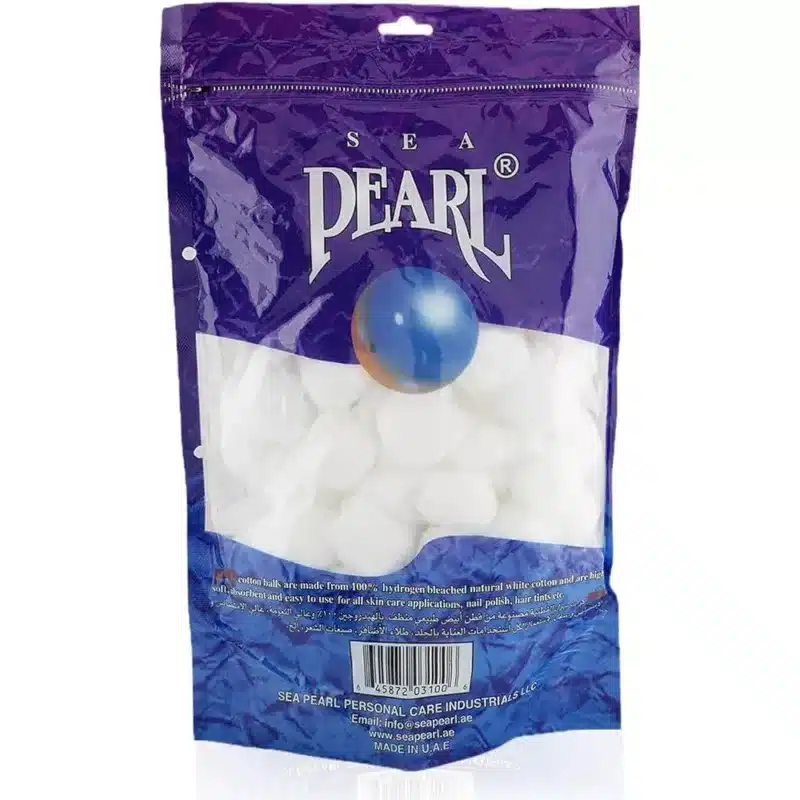 SEA-PEARL-COTTON-BALLS-cosmetics, makeup. skincare