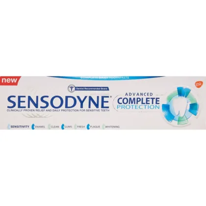 SENSODYNE-ADVANCED-COMPLETE-PROTECTION-TOOTH, tooth paste, dental care, mouth health