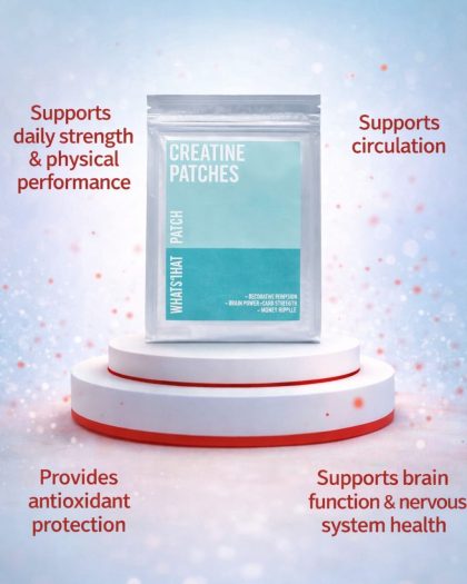 What's That Patch Creatine 30 Patches, 1-Month Supply