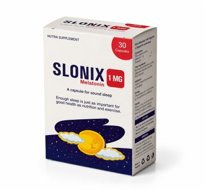SLONIX 1mg Capsules 30's – Melatonin Supplement for Sleep Support & Healthy Sleep Cycle