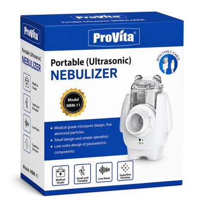 PROVITA Portable Ultrasonic Nebulizer – Compact Handheld Nebulizer for Respiratory Therapy, Portable & Easy to Use